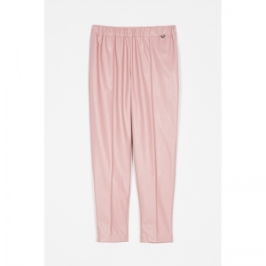 Broek lederlook ROZE