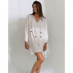 Tunic White/blue