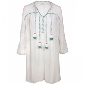 Tunic White/blue