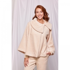 Poncho fleece Beige