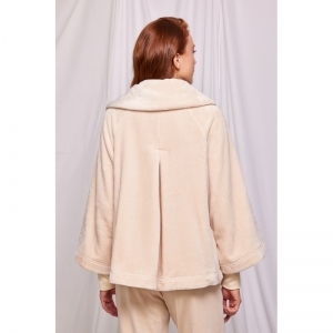 Poncho fleece Beige