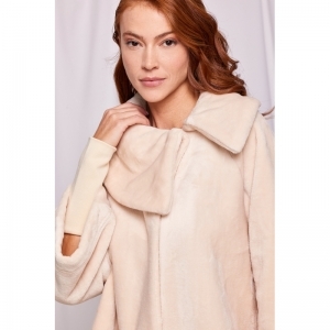 Poncho fleece Beige