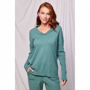 Homewear blauwgroen knit Blauwgroen