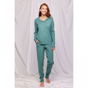 Homewear blauwgroen knit Blauwgroen