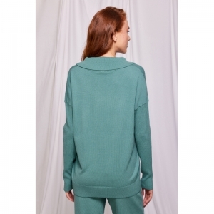 Homewear blauwgroen knit Blauwgroen