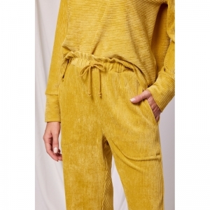 Homewear oker opstaande kraag Oker