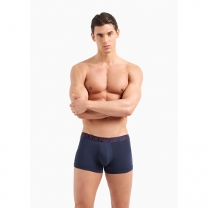 3-pack trunk stretch cotton Marine/tempesta