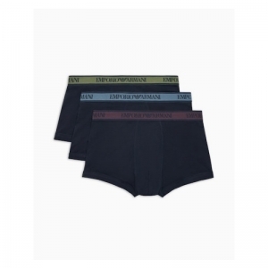 3-Pack trunk stretch cotton Marine/marine