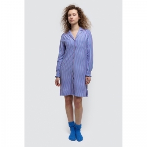 Slaapkleedje streep Roos/Blauw