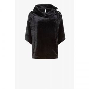 Poncho fleece Zwart