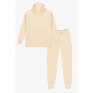 Sweater en broek gebroken wit Gebroken wit
