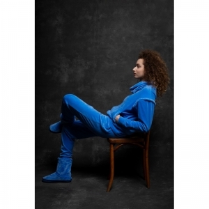 Sweater en broek blauw hemels blauw