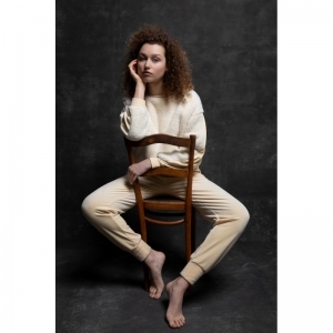 Sweater en broek gebroken wit Gebroken wit