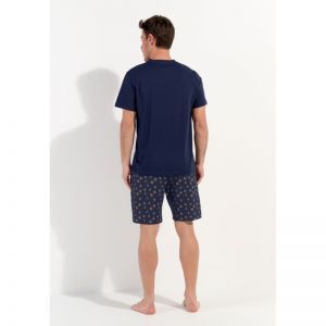 Mandala Navy print