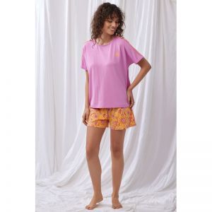 Pyjama kort lila Lila