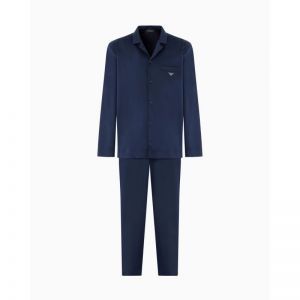 Pyjama knopen lang Armani blue