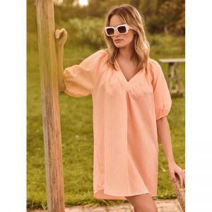 Strandjurk fluo oranje streep Oranje
