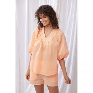 Ensemble fluo oranje streep oranje