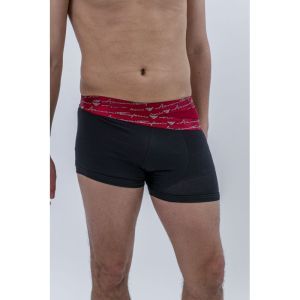 Organic cotton Rhubarb/Black