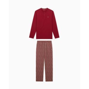Pyjama knopen lang Rhubarb