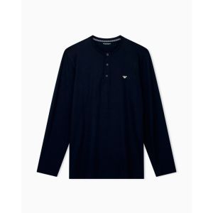 Pyjama knopen lang Blu