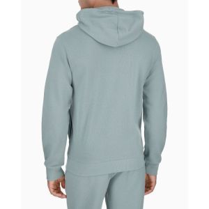 Homewear met rits en kap Leaf
